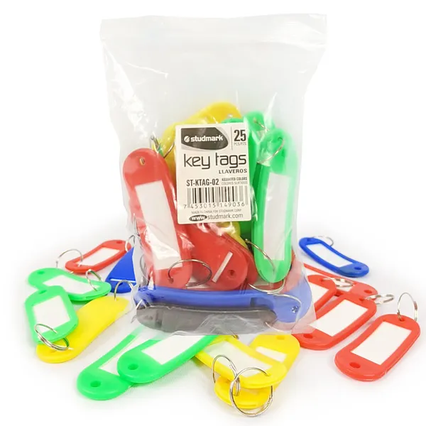 Identificador de Llaves Plásticos, 25 pcs