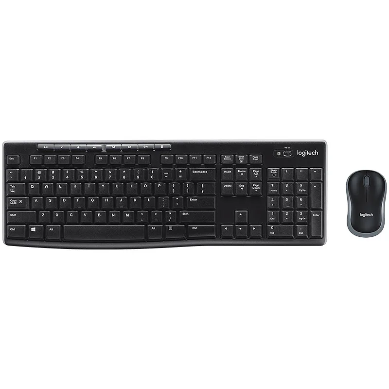 Teclado y Mouse Inalámbricos, Negro - Logitech MK270