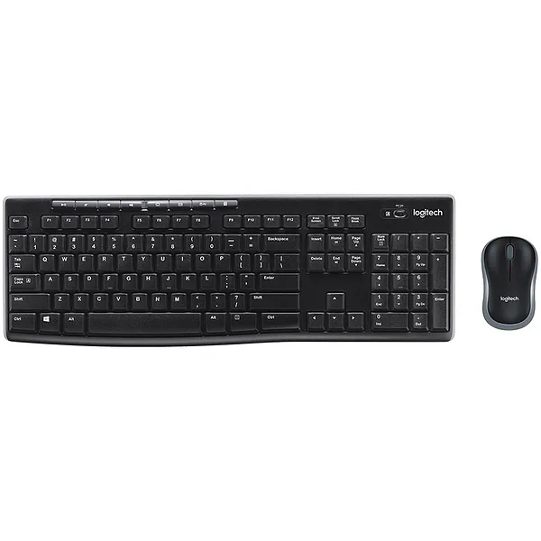 Teclado y Mouse Inalámbricos, Negro - Logitech MK270